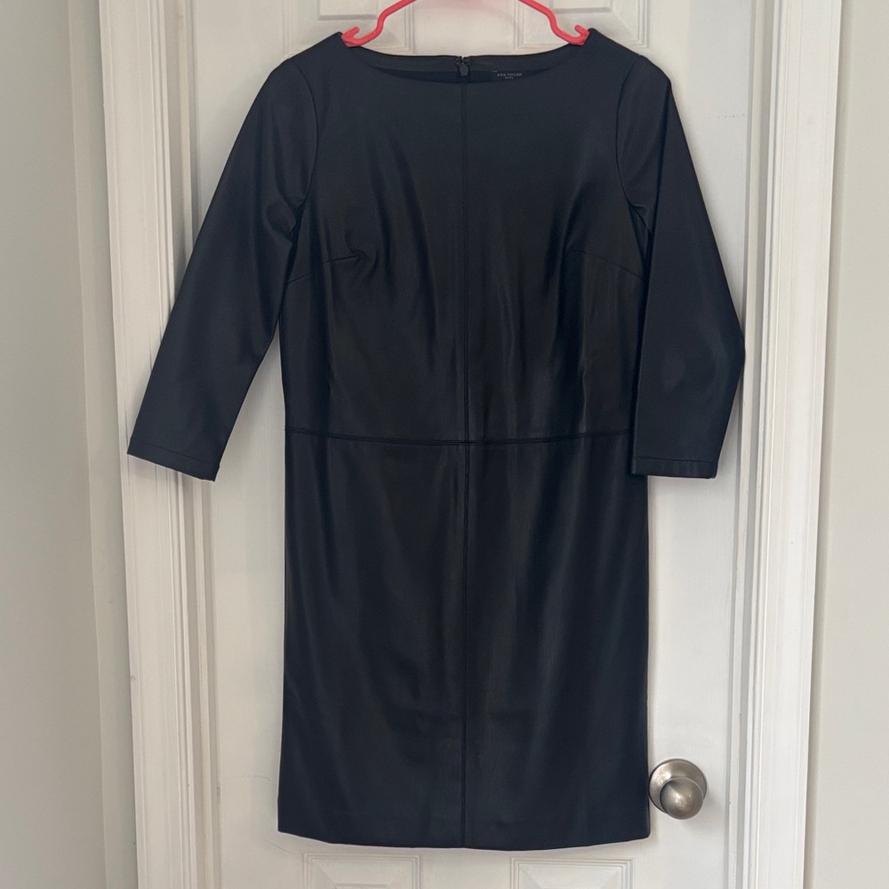 Ann Taylor Faux Leather Dress